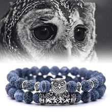 Natural Stone Owl Bracelet