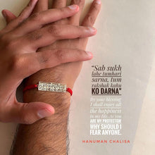 Hanuman Chalisa Protection Silver Plated Bracelet