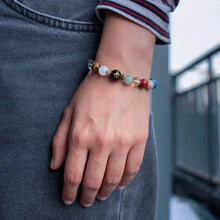 Natural Beads Om Bracelet