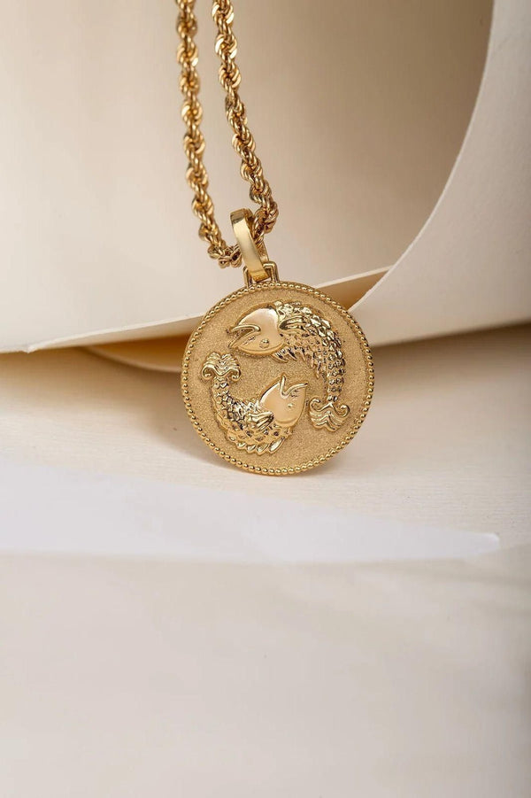 Gold Plated Zodiac Sign Necklace