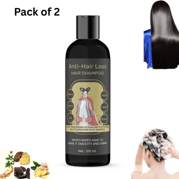ANTI-HAIR LOSS HAIR SHAMPOO Black What Spirit (Pack of 2)