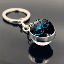 Zodiac Gemstone Keychain