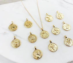 Gold Plated Zodiac Sign Necklace
