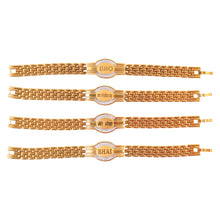 Rakhi Bracelet For Brother Metal Chain Style Rakhi With Mixed Designs (1 Pc)