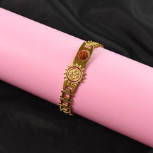Gold Plated Designer Watch-dial Style Bracelet Rakhi For Brother (1 Pc)
