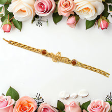 Mahakal Trishul Design  Rudraksh Beads Bracelet Rakhi