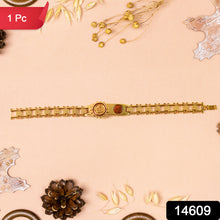 Gold Plated Designer Watch-dial Style Bracelet Rakhi For Brother (1 Pc)