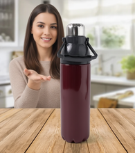 Plastic Sports Bottle Insulated, Leakproof,  (1100Ml / Mix Color)