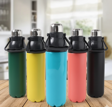 Plastic Sports Bottle Insulated, Leakproof,  (1100Ml / Mix Color)