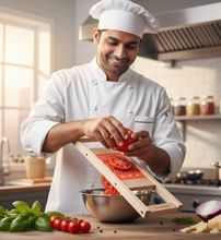 Professional Wooden Mandolin Slicer – Precision Slicer for Vegetables, Fruits, and Cheeses